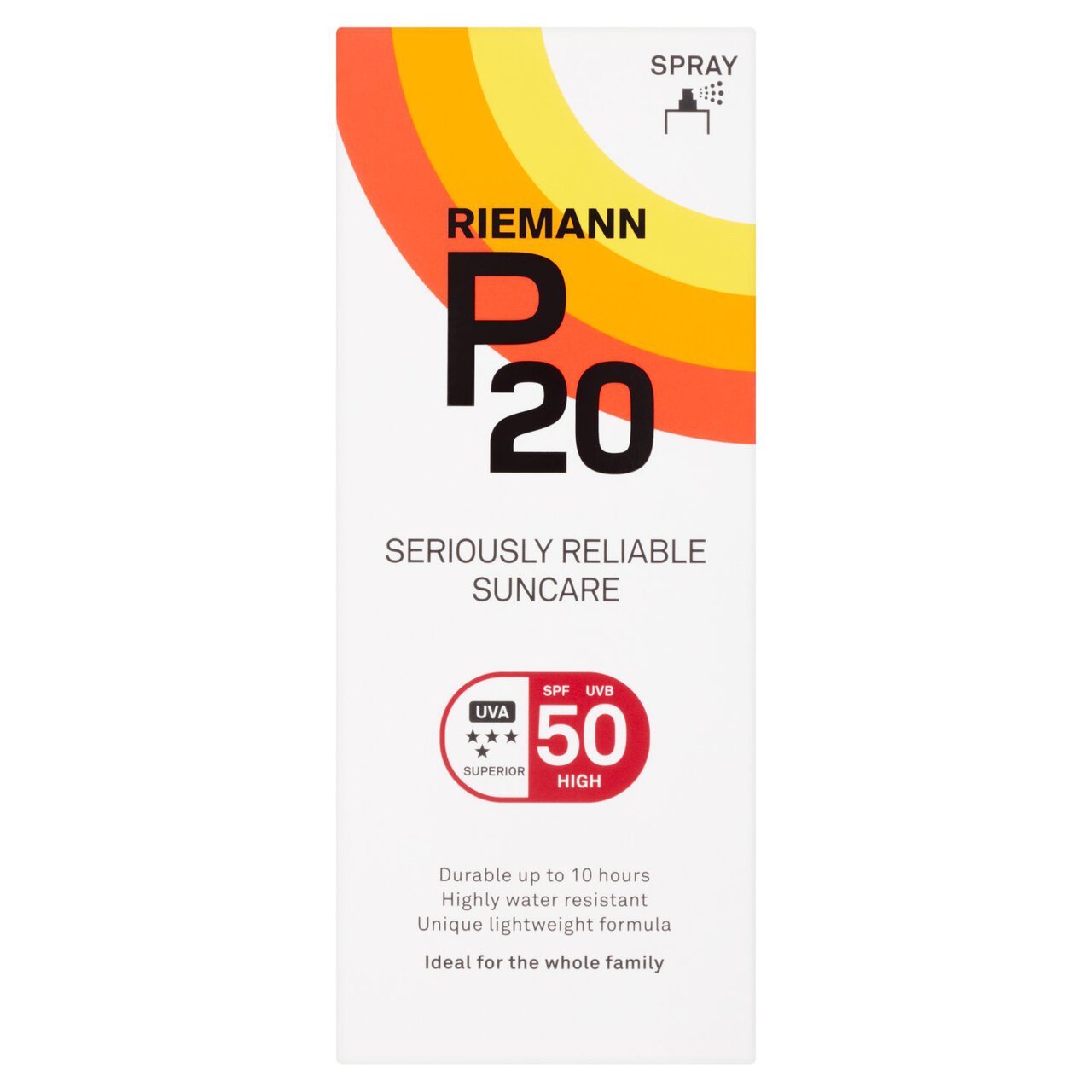 Riemann P20 SPF 50 Sun Protection Spray 200ml
