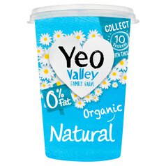 Yeo Valley Organic 0% Fat Natural Yoghurt 500g