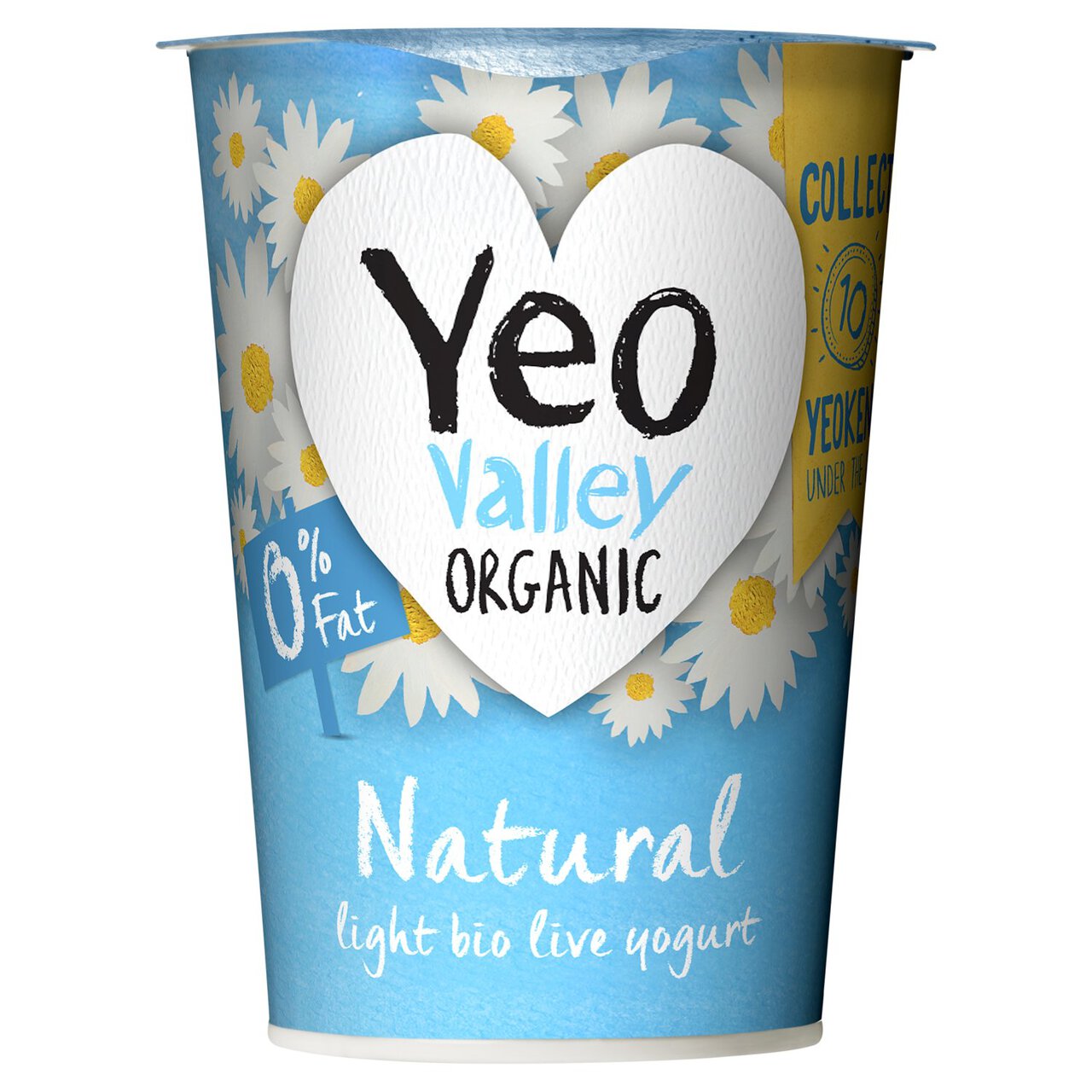 Yeo Valley Organic 0% Fat Natural Yoghurt 450g