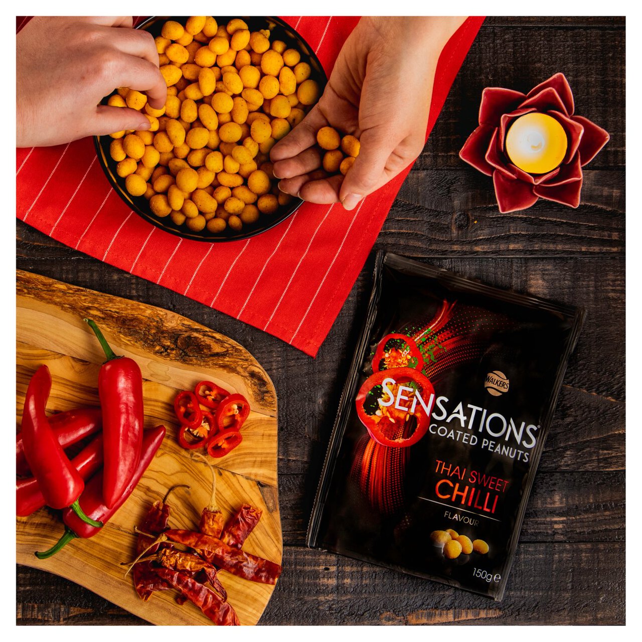 Sensations Thai Sweet Chilli Coated Sharing Peanuts 150g | Zoom