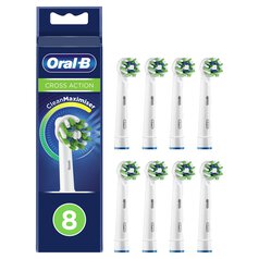 Oral-B CrossAction Toothbrush Heads 8 per pack