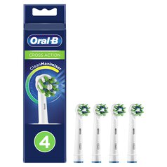 Oral-B CrossAction Toothbrush Heads 4 per pack
