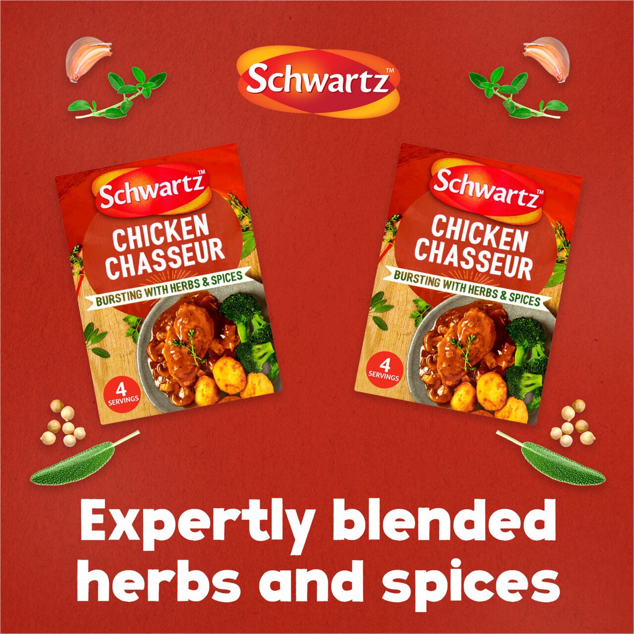 Schwartz Authentic Chicken Chasseur Mix 40g Zoom