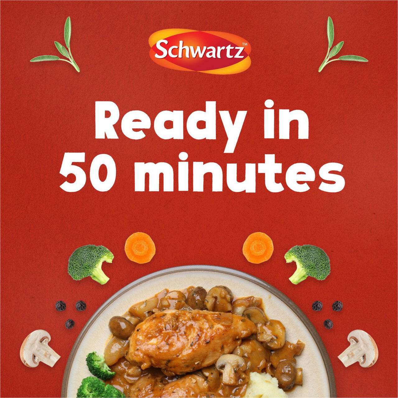 Schwartz Authentic Chicken Chasseur Mix 40g