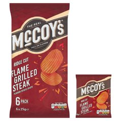McCoy's Flame Grilled Steak Multipack Crisps 6 per pack