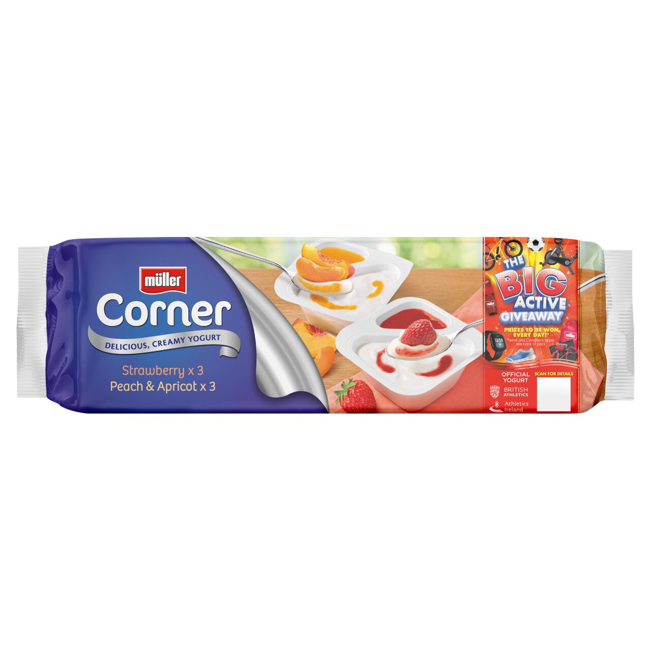Muller Corner Fruit Variety Pack Yogurts 6 x 136g