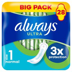 Always Sanitary Towels Ultra Normal (Size 1) 28 per pack