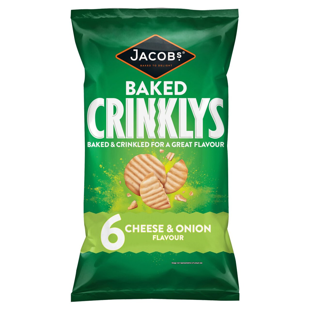 Jacob's Crinklys Cheese & Onion 6 per pack