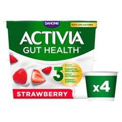 Activia Strawberry Fruit Yoghurt 4 x 115g