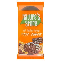 Nature's Store Gluten Free Dark Chocolate & Orange Rice Cakes 100g