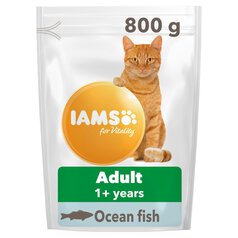 IAMS for Vitality Adult Cat Food Ocean Fish 800g