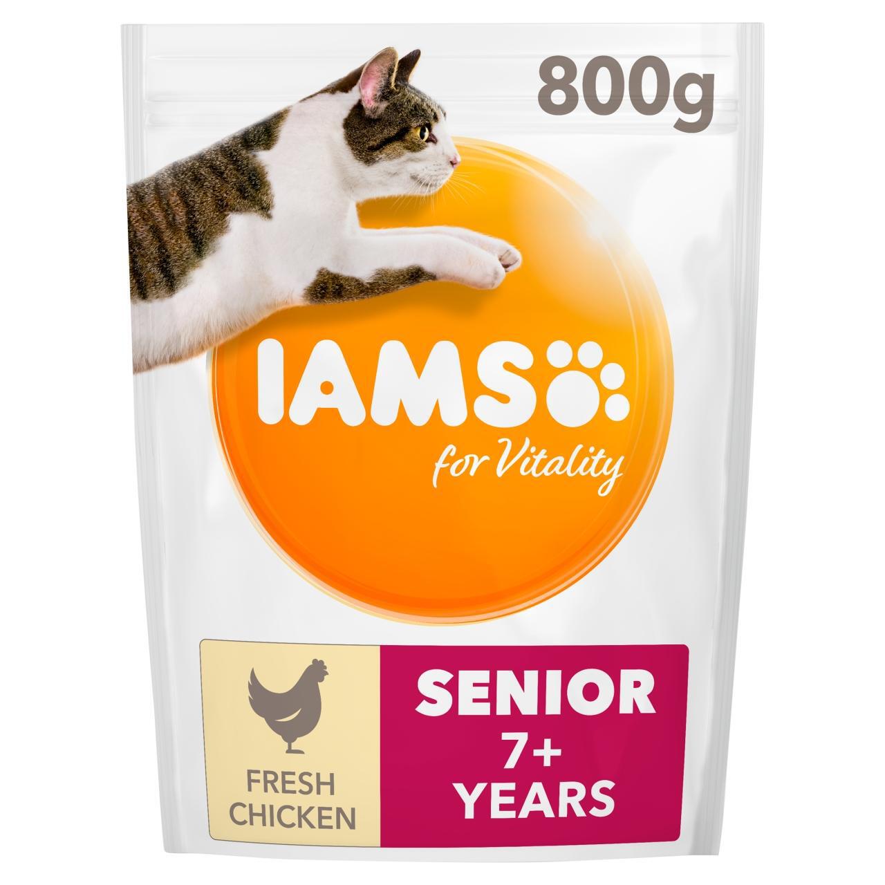IAMS for Vitality Senior Cat Food With Fresh Chicken 800g