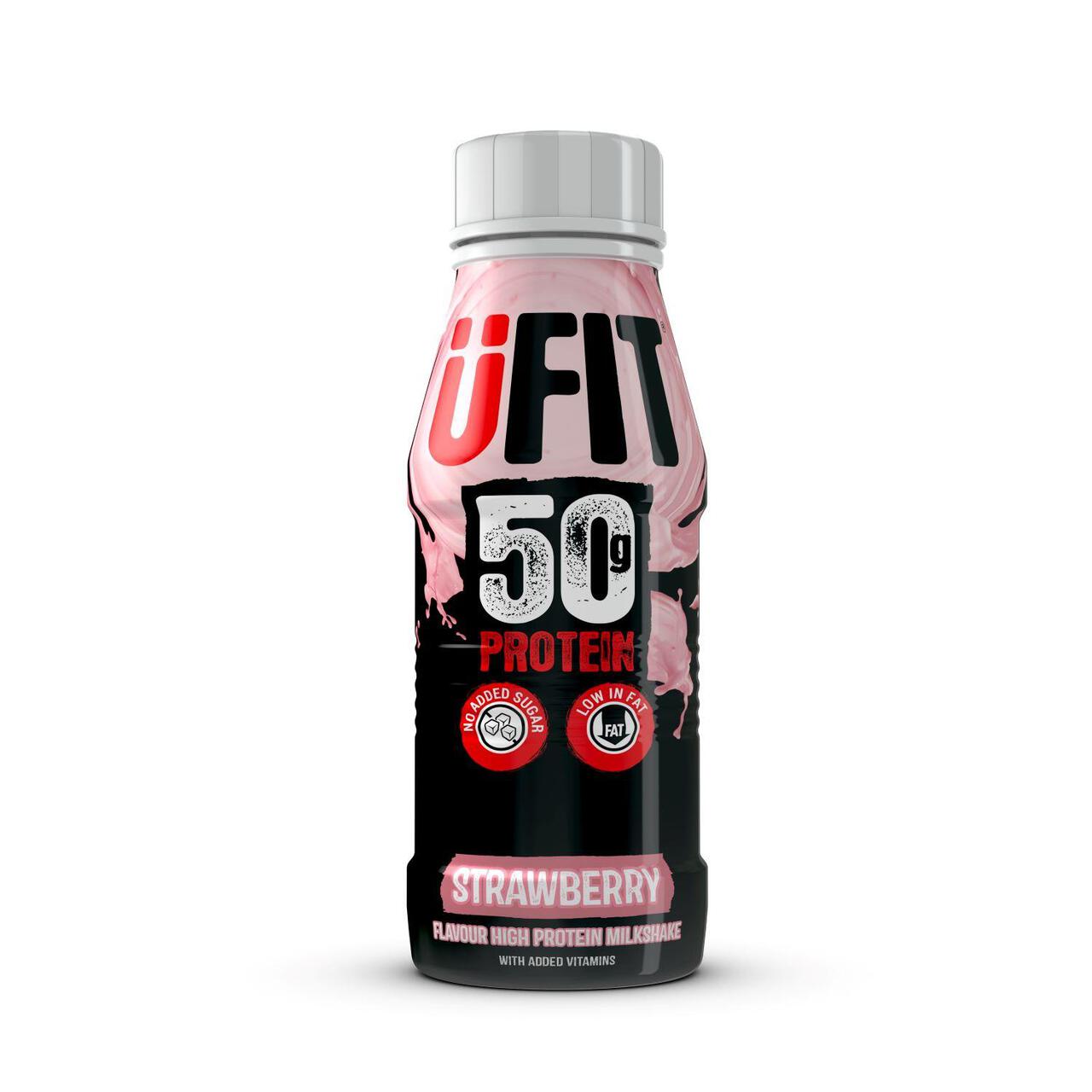 UFIT Strawberry 50g Protein Milkshake 500ml