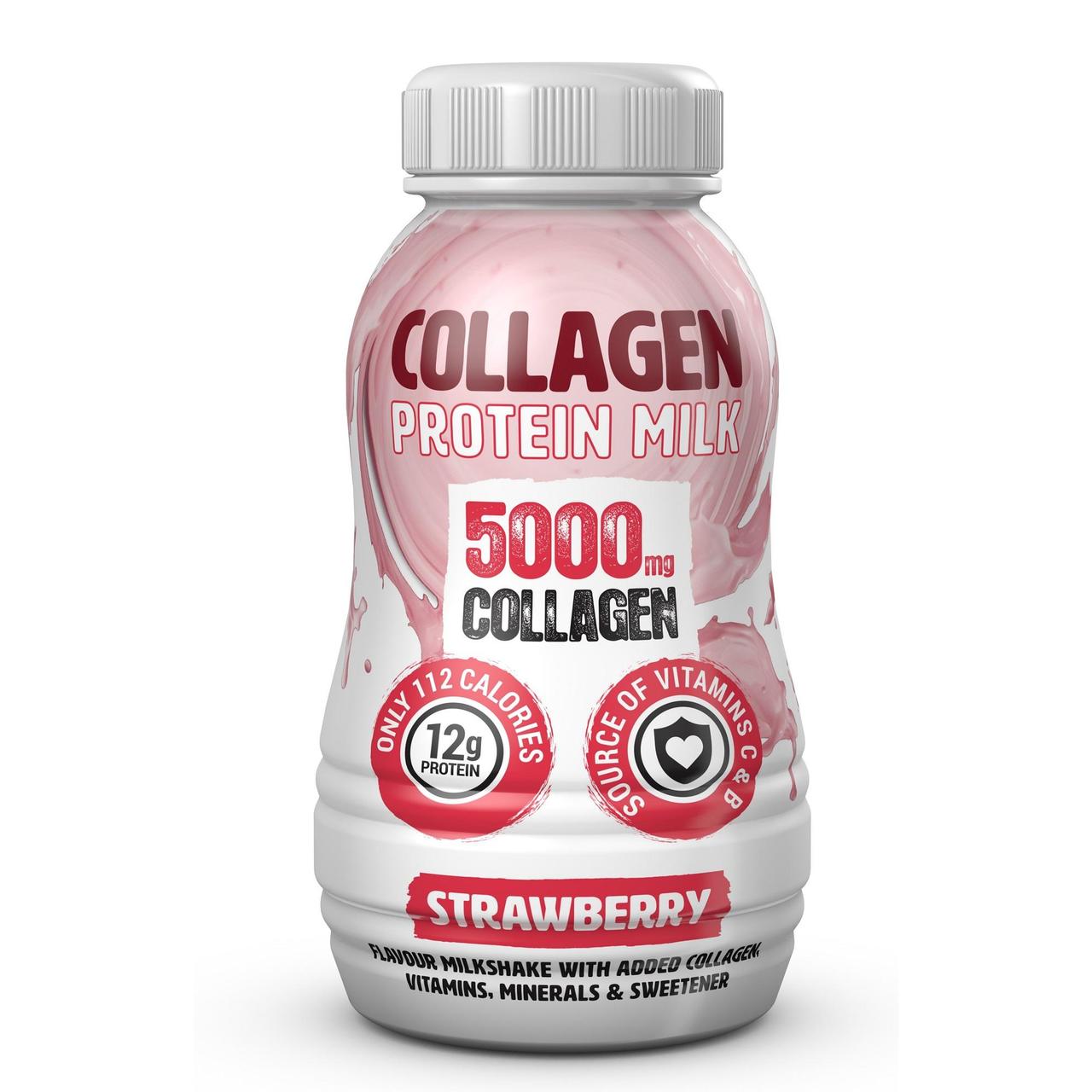 UFit Collagen Strawberry Protein Beauty Milkshake 5000mg 200ml