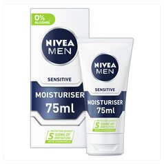 NIVEA MEN Sensitive Face Moisturiser with 0% Alcohol 75ml