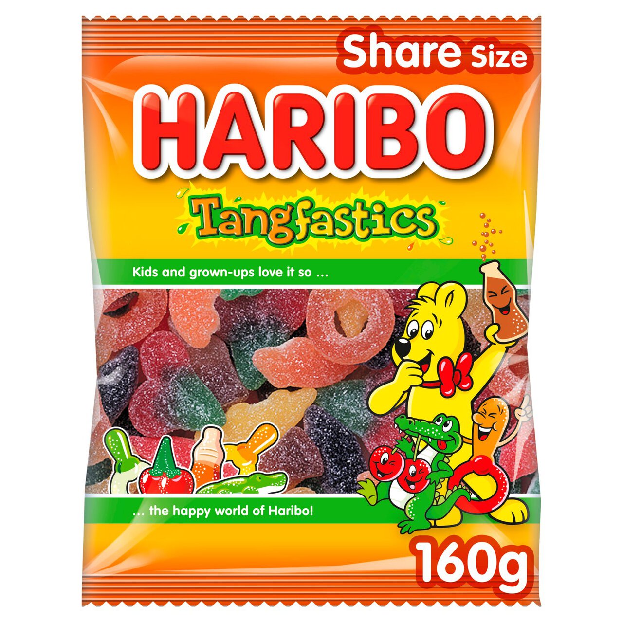 Haribo Tangfastics Fizzy Sweets Sharing Bag 160g 160g | Zoom