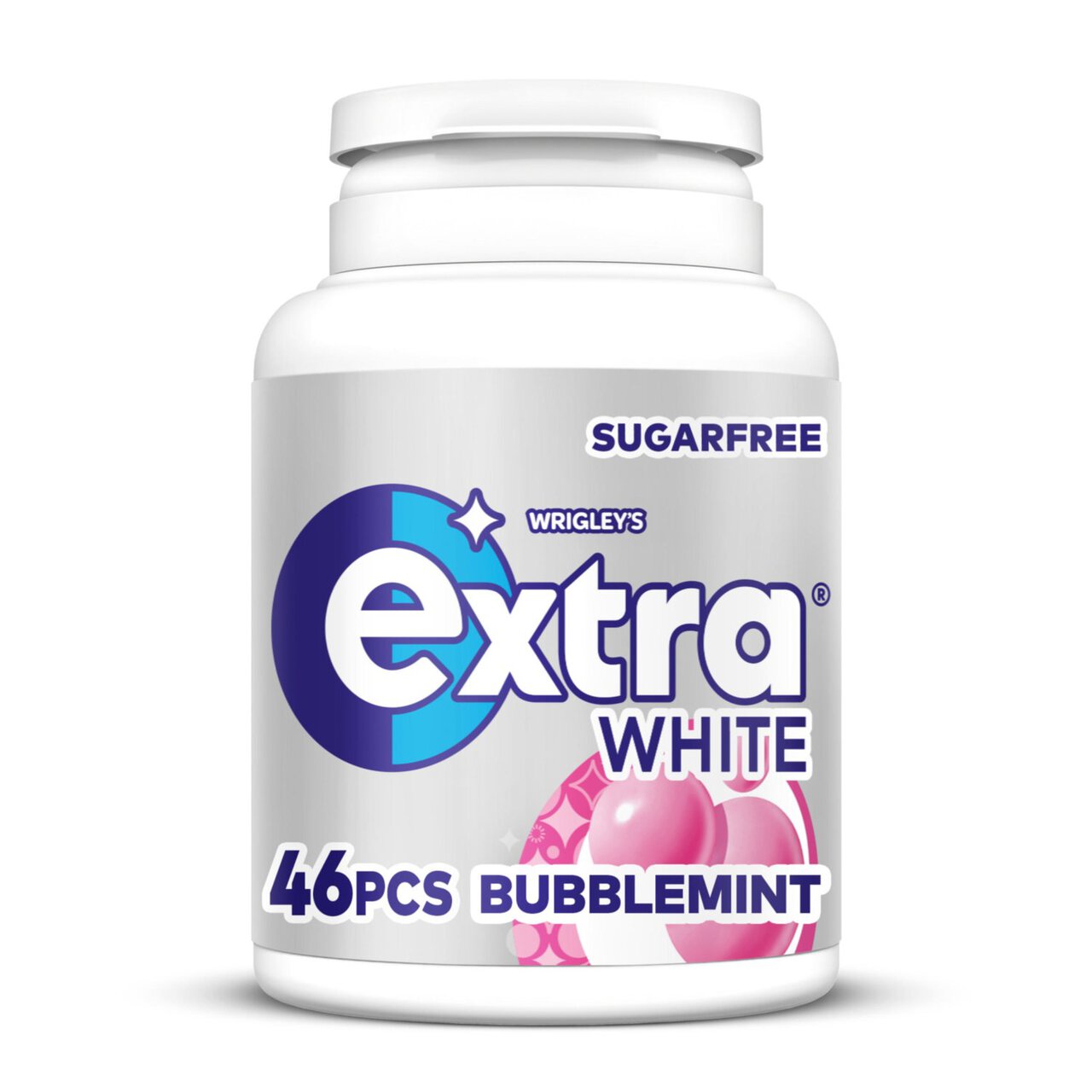 Extra Bubblemint Sugarfree Chewing Gum Bottle 46 per pack