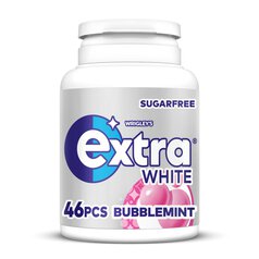 Extra White Bubblemint Sugarfree Chewing Gum Bottle 46 Pieces 64g