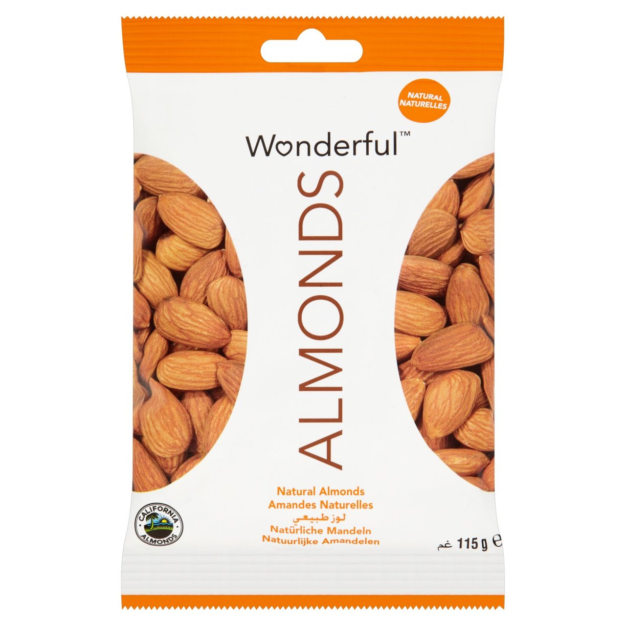 Wonderful Almonds Natural 115g