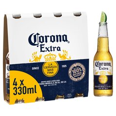 Corona Extra Premium Lager Beer Bottles 4 x 330ml