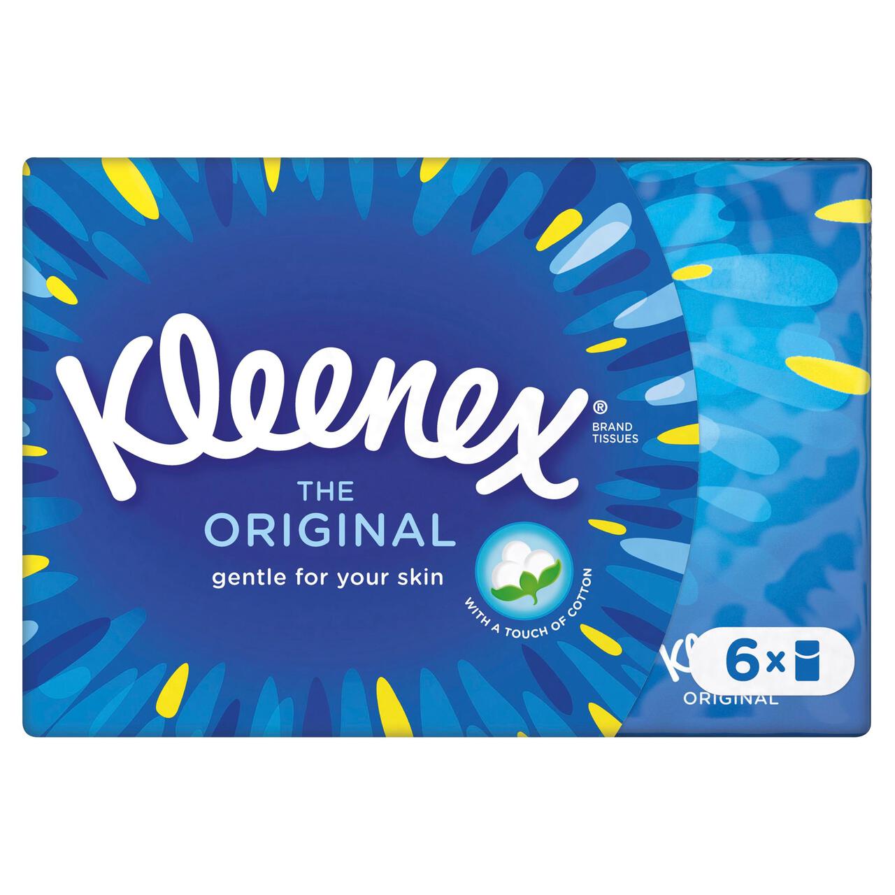 Kleenex The Original Facial Tissues - 6 Pocket Packs 6 x 9 per pack