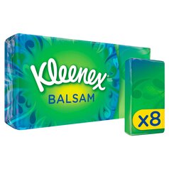 Kleenex Balsam Facial Tissues - Pocket Pack 8 x 9 per pack