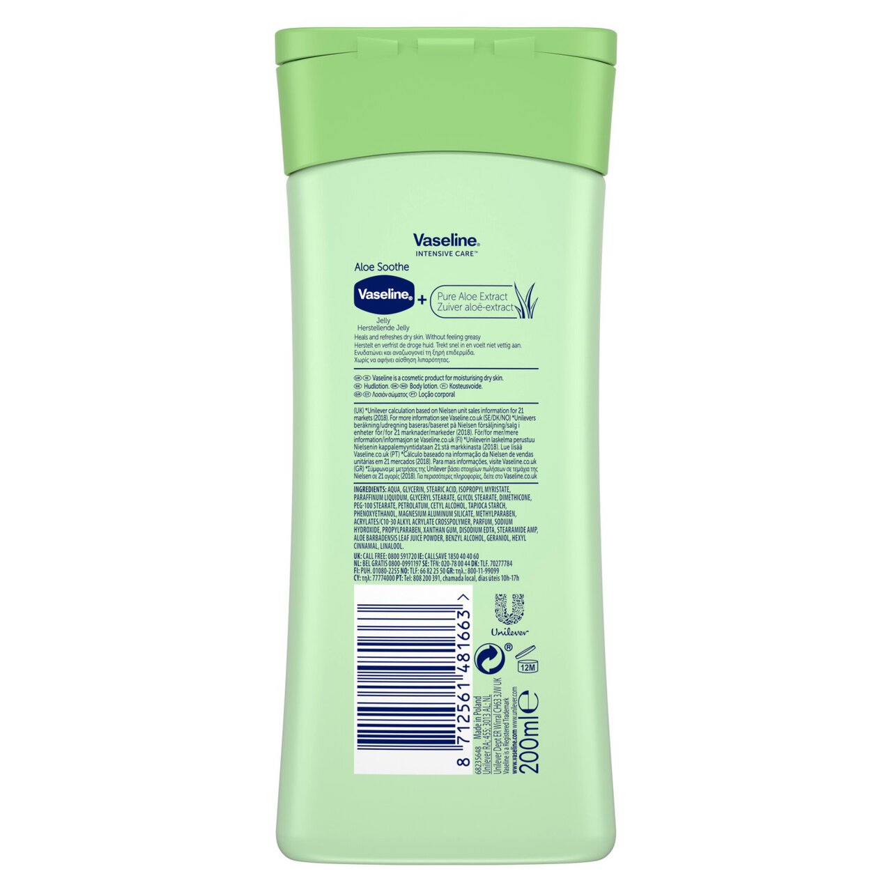 Vaseline Intensive Care Aloe Soothe Body Lotion 200ml
