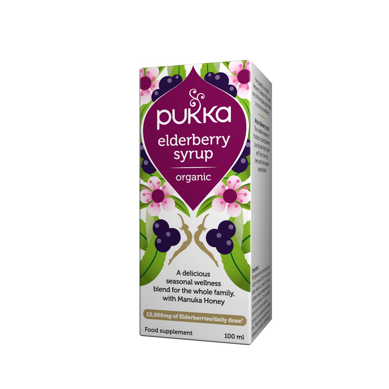 Pukka Elderberry Organic Supplement Syrup 100ml