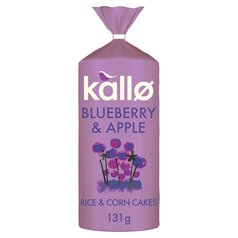 Kallo Blueberry & Vanilla Rice & Corn Cakes 120g