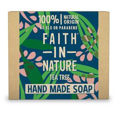 Faith in Nature Tea Tree Pure Hand Made Soap Bar 100g