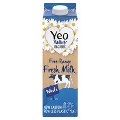 Yeo Valley Organic Fresh Whole Milk 1l