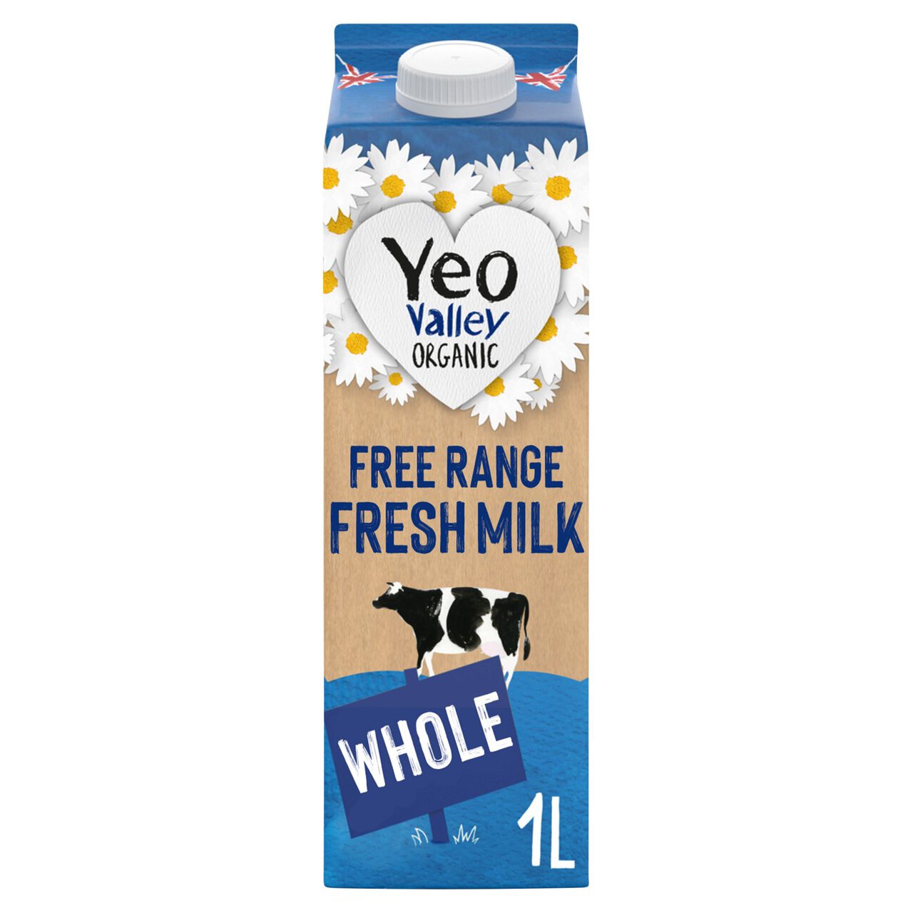 Yeo Valley Organic Fresh Whole Milk 1l
