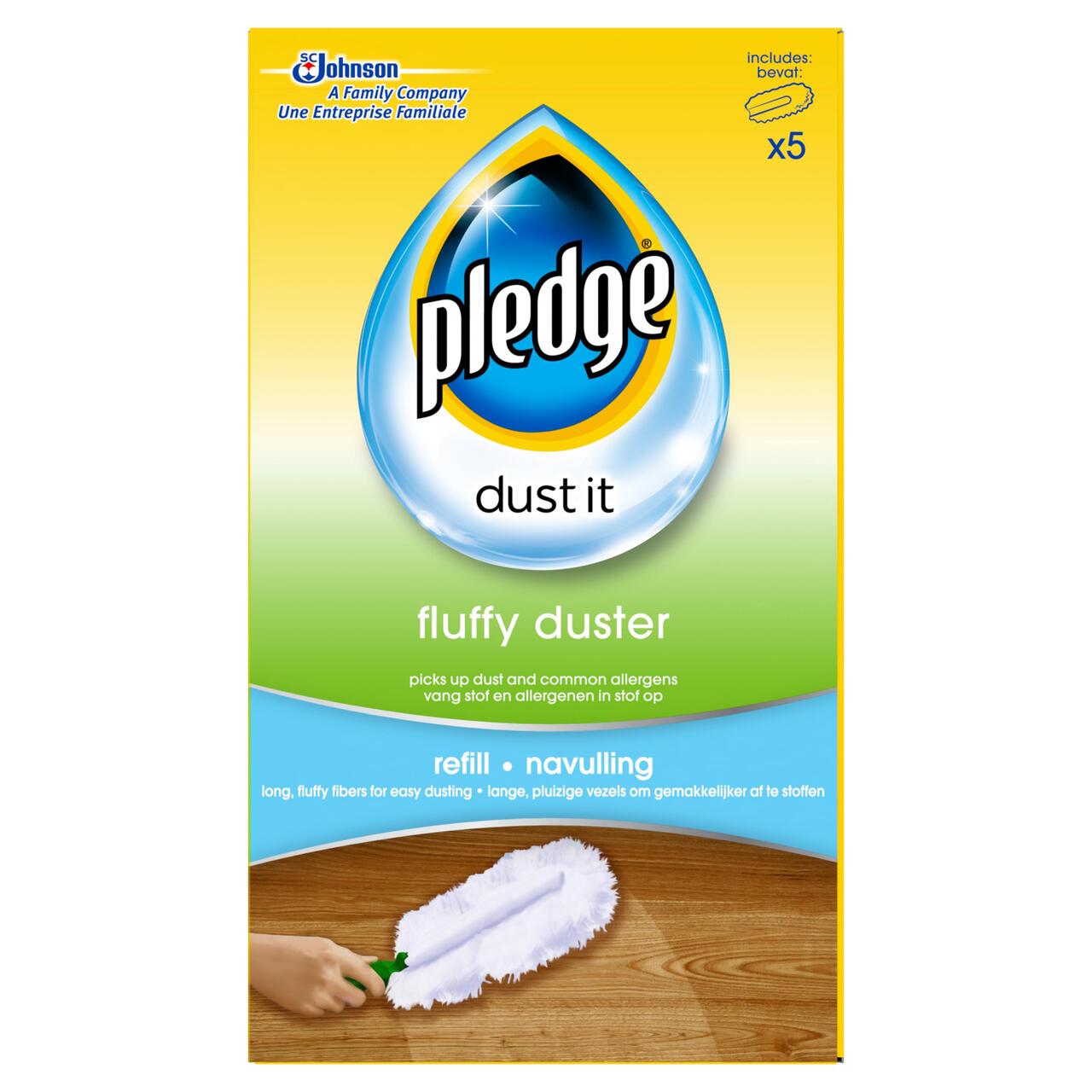 Pledge Dust It Fluffy Duster Refill 5 per pack