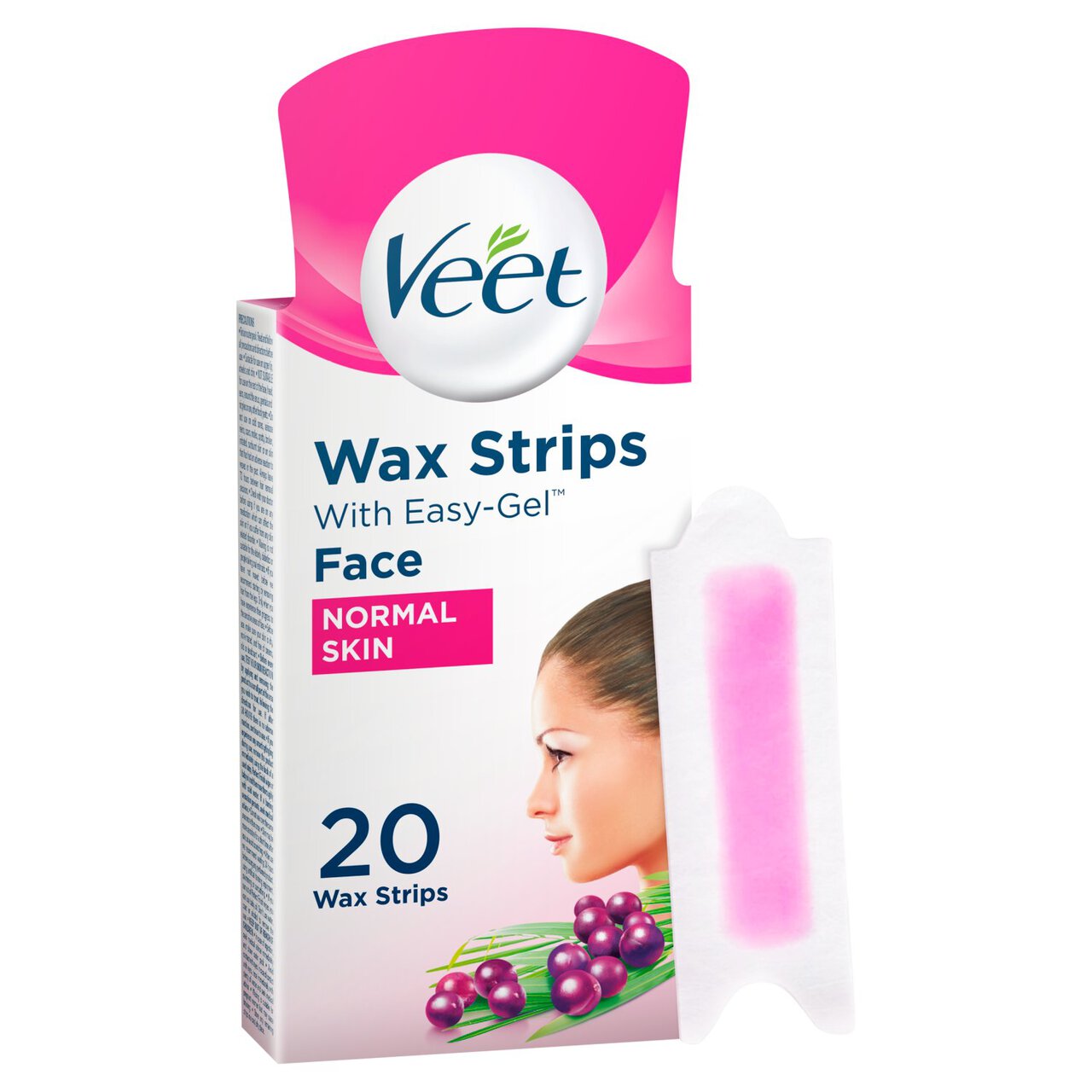 Veet Wax Strips Face for Normal Skin 20 per pack