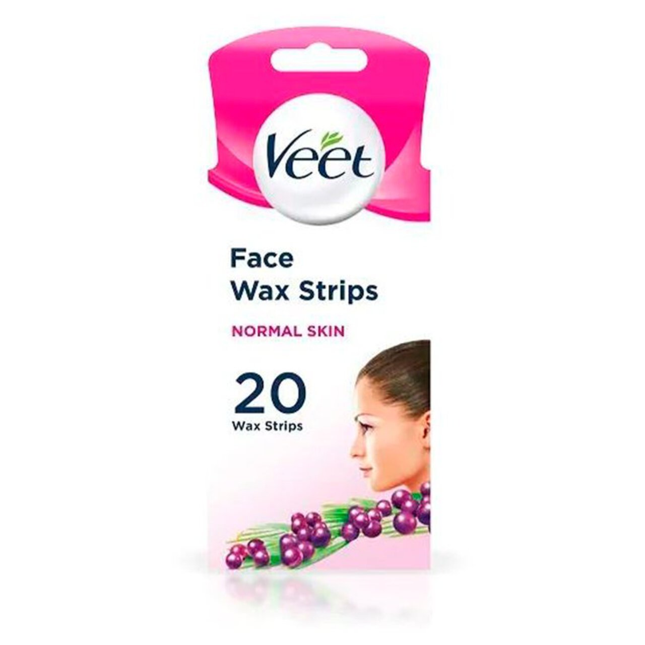 Veet Wax Strips Face for Normal Skin 20 per pack