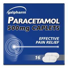 Galpharm Paracetamol 500mg Caplets 16 per pack