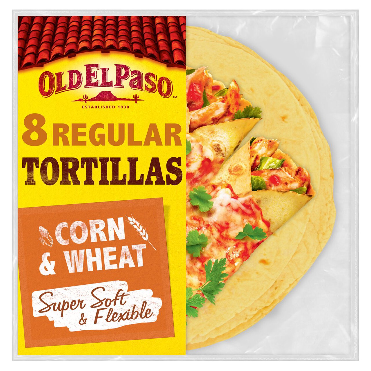 Old El Paso Super Soft Corn & Wheat Tortillas 8 per pack