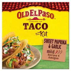 Old El Paso Mexican Sweet Paprika & Garlic Taco Kit with Shells 308g