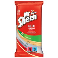 Mr Sheen Multi-Surface Spring Fresh Polish Wipes 30 per pack