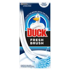 Duck Toilet Fresh Brush Starter Kit 1 Handle 4 Refills