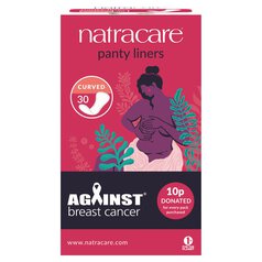 Natracare Natural Curved Pantyliners 30 per pack