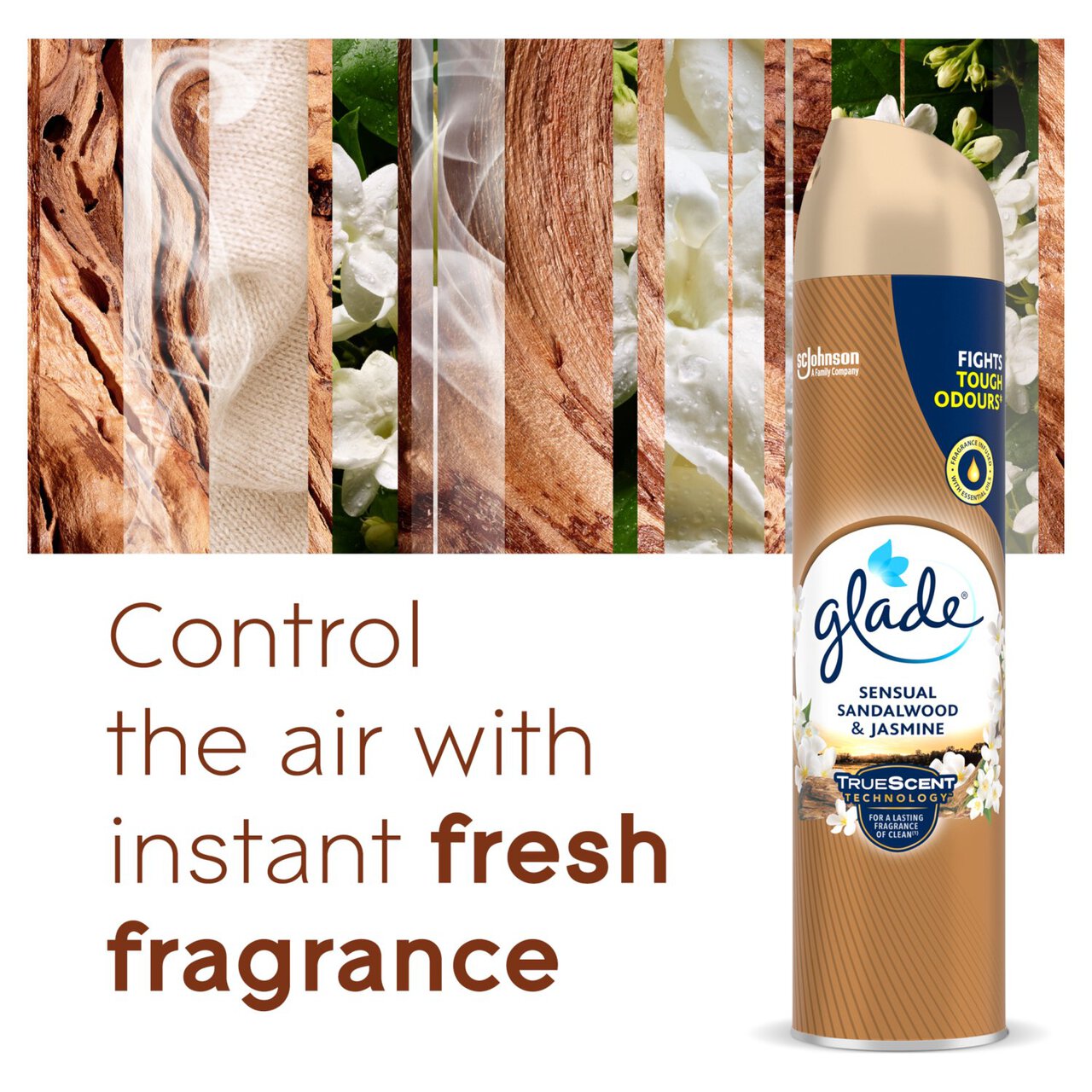 Glade Sense and Spray Air Freshener, Sensual Sandalwood & Jasmine