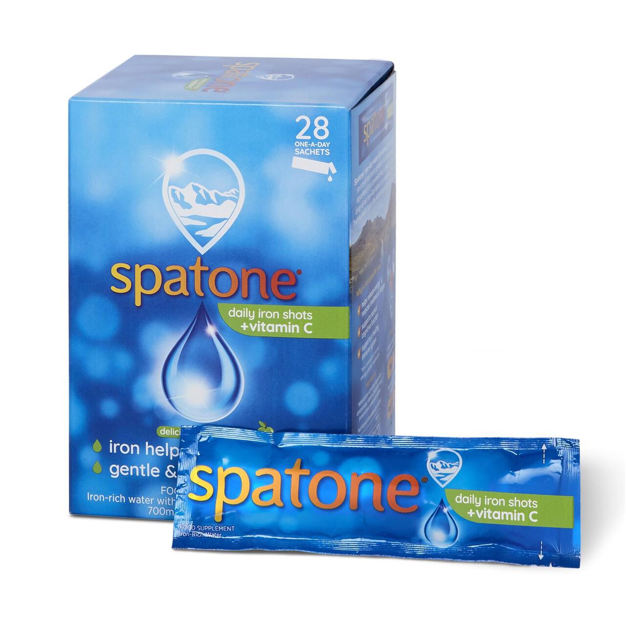 Spatone Apple Daily Iron & Vitamin C Shots Sachets 28 days 28 x 25ml