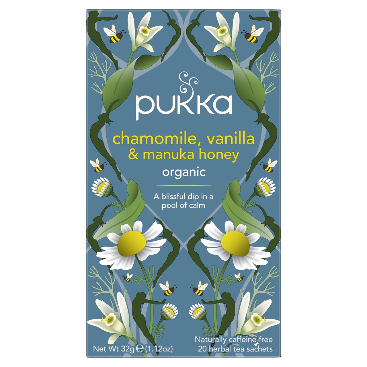 Pukka Tea Chamomile, Vanilla & Manuka Honey Teabags 20 per pack