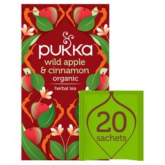 Pukka Wild Apple & Cinnamon with Ginger Teabags 20 per pack