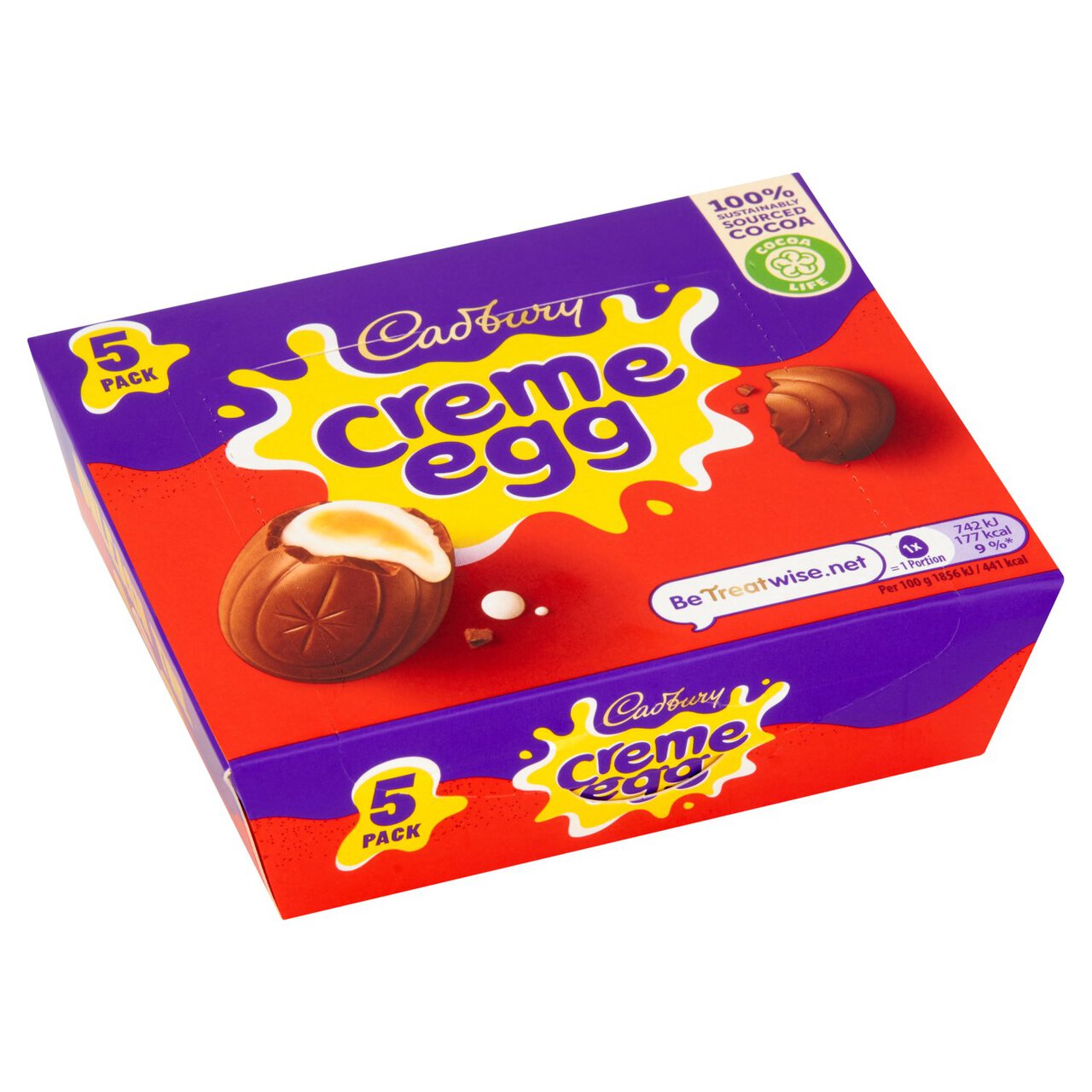 Cadbury Chocolate 5 Creme Eggs 197g