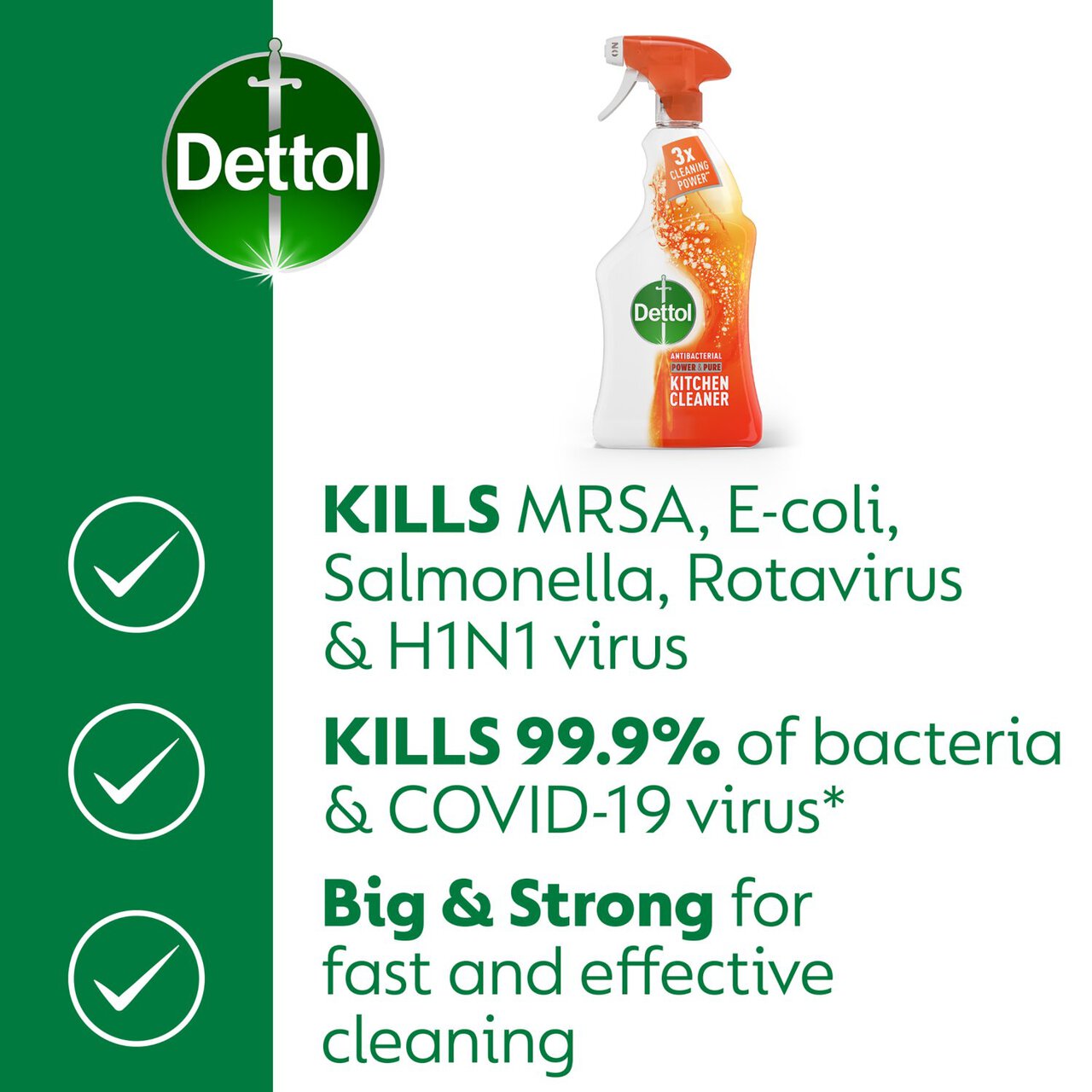 Dettol Antibacterial Hob Kitchen Cleaner Spray 750ml