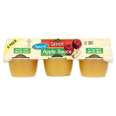 Gefen Natural Apple Sauce Mini Cups 6 x 113g