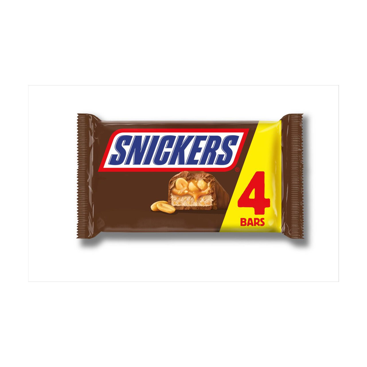 Snickers Caramel, Nougat, Peanuts & Milk Chocolate Bars Multipack 4 x 41.7g