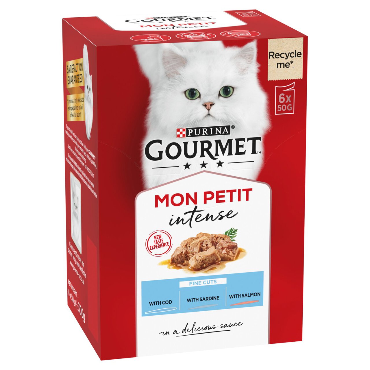 Gourmet Mon Petit Fish Variety Cod Sardine Salmon Wet Cat Food 6